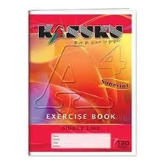 Kasuku Superior Exercise Book A4 Single Line 120 Pages